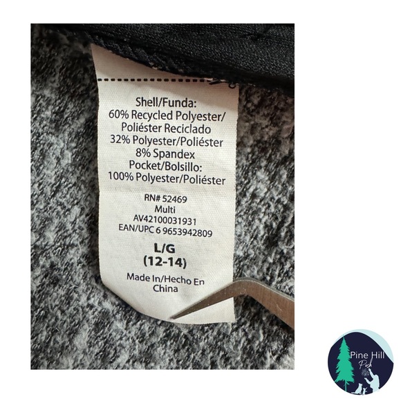 SOLD Avia Pullover Jacket Sweatshirt 1/4 Zip Large Black White Zip Pockets EUC - Picture 7 of 10